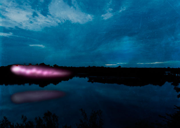 Ilustration of the Boitatah - UFOs in Amazon