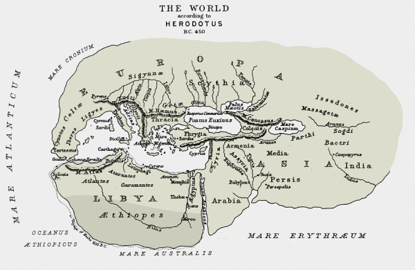 Herodotus world map