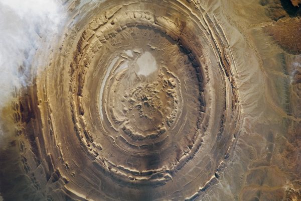 Richat Structure - This geologic feature has captured the attention of astronauts for about as long as NASA has sent humans into orbit around Earth.