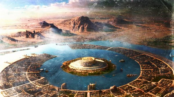 Was Atlantis Finally Found? - Artistic representation from the Capital City of Atlantis in the Northwester Africa.