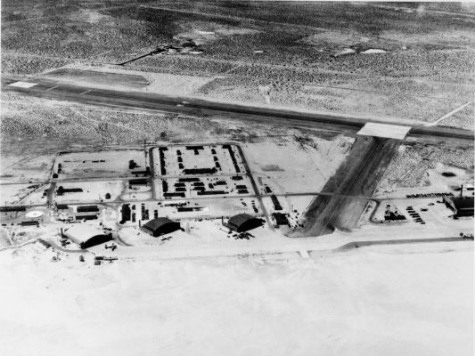 Edwards Air Force Base in California in the 1950s