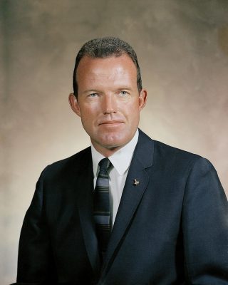 Space pioneer Leroy Gordon Cooper Jr. (1927-2004) portrait